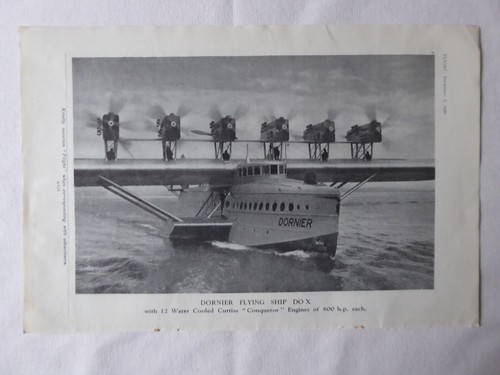 1930 pub dornier x - 12/1930, do-x