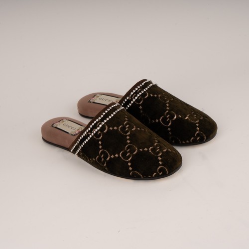 Gucci slipper velvet - gucci,