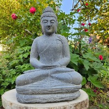 Buddha Relax Meditation Natur Lavastein Skulptur Statue Feng Shui Garten Bali