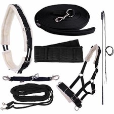 Longieren Zubehör Farbe Schwarz Wählen Sie: Zaum, Longe, Pad oder Gurt usw.