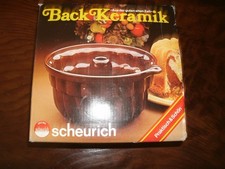 SCHEURICH Backform Kuchenform 17 cm Gugelhupf Back Keramik Wandschmuck Konvolut