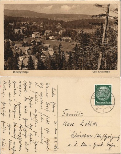Postcard krummhübel karpacz - postcard,