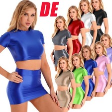 DE Damen Kleidung Set Crop Top