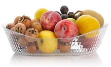 Oval Glas Servierschale 1100 ml Obstschale Brotschale