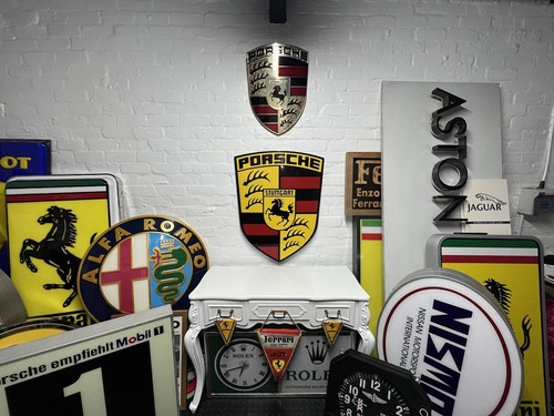1980 porsche dealer sign - porsche,
