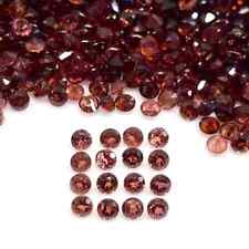 1 einzelner echter Granat, garnet rund round facet, ca 1,9 mm orange-brown ga4