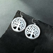 B09 Earring Round Tree of Life