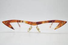 Vintage Brille PROKSCH S A 13 Braun Gold Halbrand Brillengestell eyeglasses