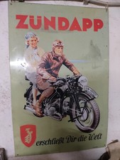 Altes Zündapp Schild Emaille