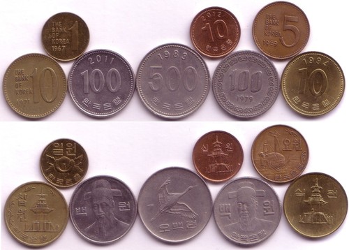 Südkorea münzen - 8,