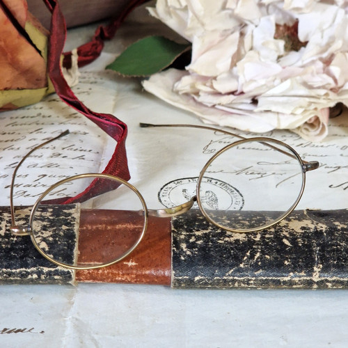 Antike brille vergoldet im - antike, brille,