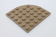 Lego 8x Platte rund Ecke 6x6