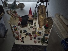 Holzhäuser Deko Häuserzeile