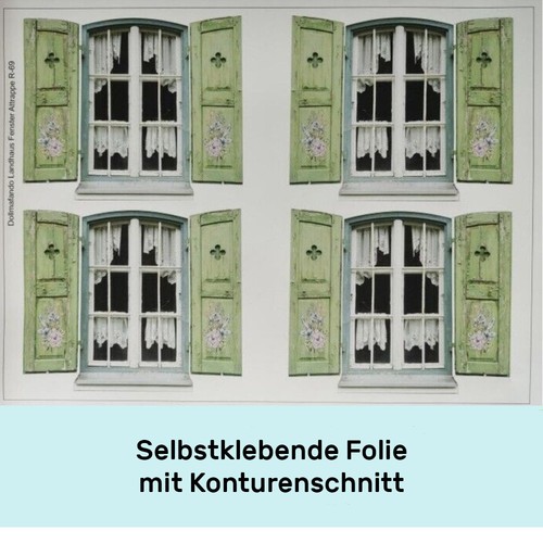 Landhausfenster klebefolie - klebefolie, a4