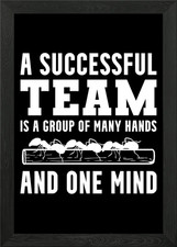 Teamwork Büro gerahmtes