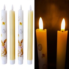 4er Set LED Stabkerzen aus