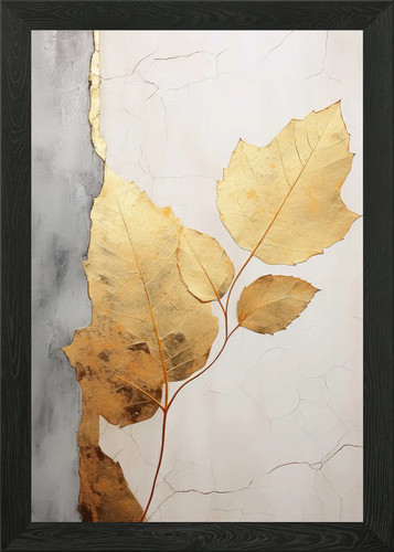 Gold dekor gerahmtes - dekor, wandbild