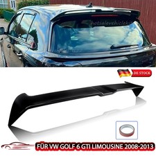 Für VW Golf 6 GTI Limousine 2008-13 Dachspoiler Heckspoiler Lippe Glanz Schwarz