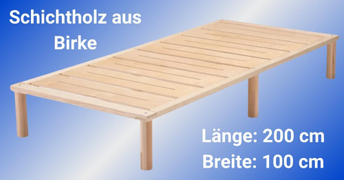 Bett lattenrost und - bett, |