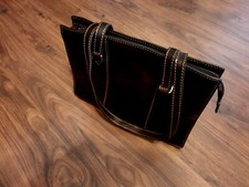 Orig. Echtleder Designer Handtasche, Italien, NP 249,-