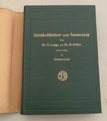 Steinkohlenteer und ammoniak - steinkohlenteer,