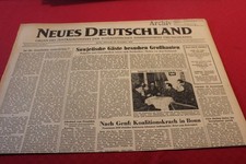 DDR Zeitung 23. November 1955 Neues Deutschland 70. Geburtstag *