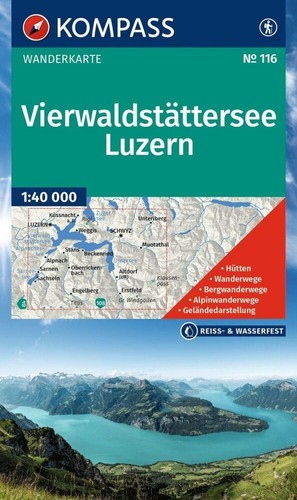 Kompass wanderkarte 116 - wanderkarte,