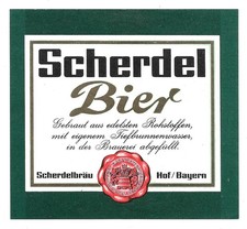 altes Bieretikett Brauerei