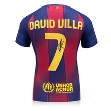 Von David Villa signiertes