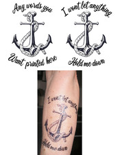 Personalisierter Satz Anker