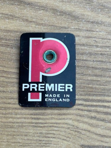 60s premier drum badge pre - premier,
