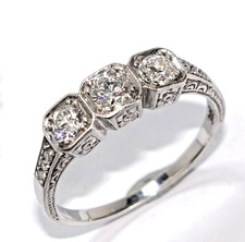 Ring gold artdeco diamant - gold,