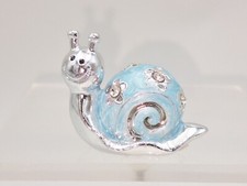 Schnecke blau silber mit