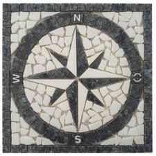 Windrose Mosaik Draußen