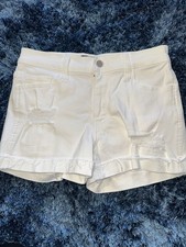 Jeansshort, Weiß, Damen