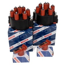 2x BOSCH Verteilerkappe + Verteilerfinger für PORSCHE 964 993 3.6/3.8 Carrera