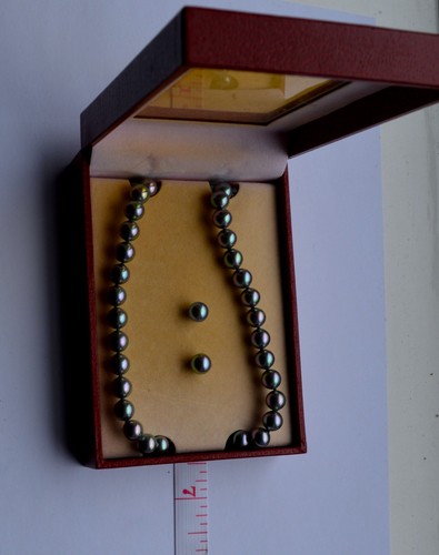 Majorica graue perlenkette und - graue,