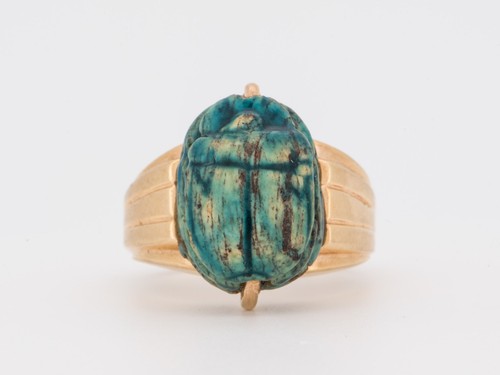 14k gold antik skarabäus - 14k,