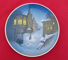 Rosenthal Weihnachtsteller Porzellan 1972 Christmette, Limitiert