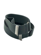 Ärmelhalter Blusenraffer 2,5 cm breit  verstellbar grau Fb 65