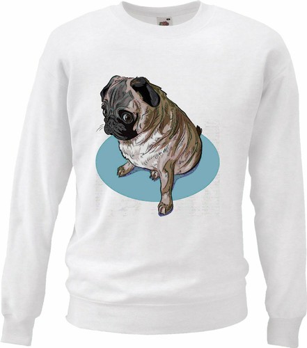 Sweatshirt mops hundezucht - mops,