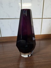 Blumenvase Glas weinrot 20 cm hoch