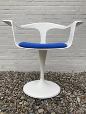 Lusch Tulip Chair selten 1972 Weiß Design restauriert Vintage Colani Design