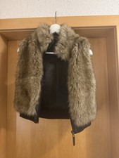 Weste Kunstfell mit Reißverschluss und unter mit einem Bündchen, Innenfutter Neu