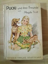 Buch Pucki und ihre Freunde Magda Trott Titania Verlag Stuttgart Kinderbuch