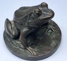 Bronzeskulptur Frosch – Edith von Sanden-Guja – Originalplastik