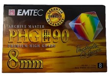 EMTEC PHG HiFi 90 Premium High Grade 8mm - Video Leerkassette - Kassette, NEU