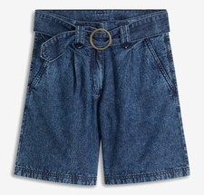 Jeansshorts mit breitem