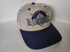 Vintage Seattle Mariners 90s Snapback Hat Kappe MLB Sammlerstück ungetragen