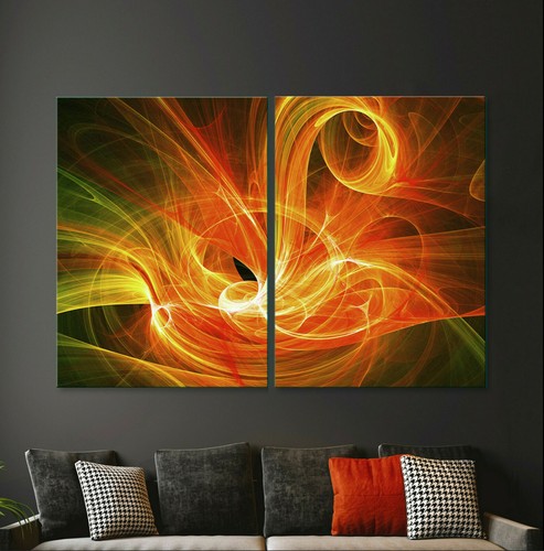 Firebird leinwand bild set - leinwand,